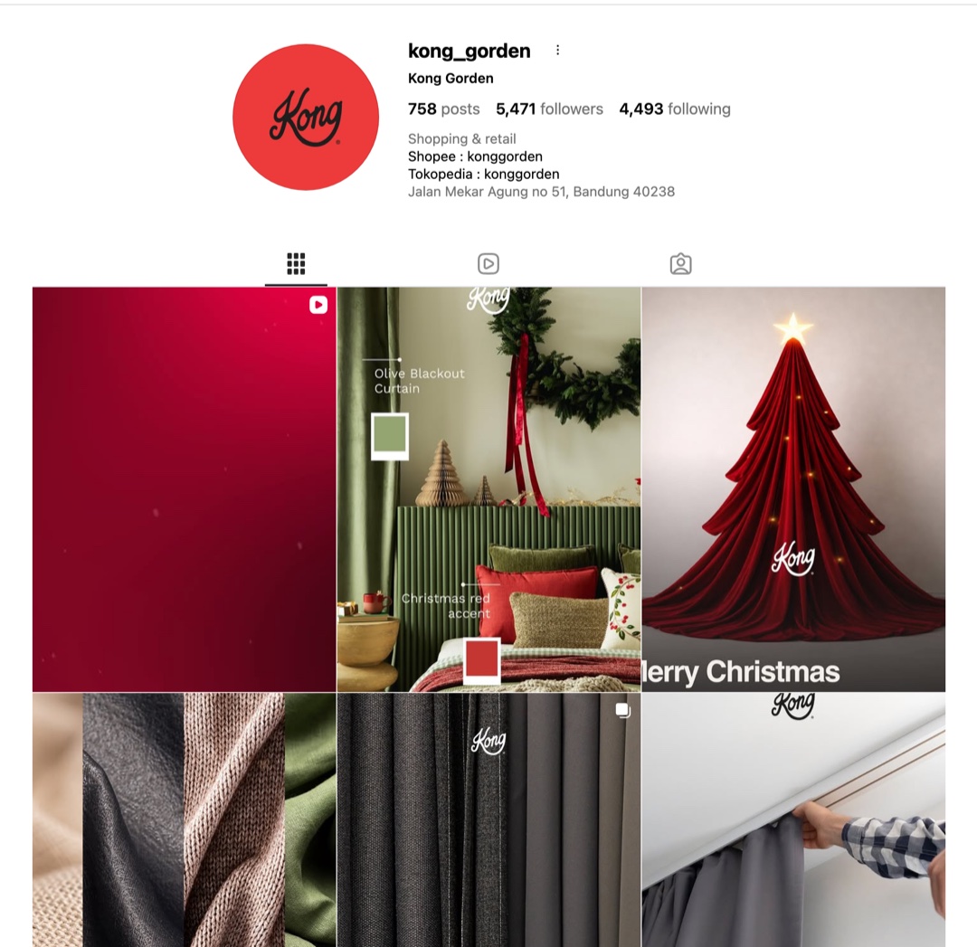 Kong Gorden, Instagram social media & branding design